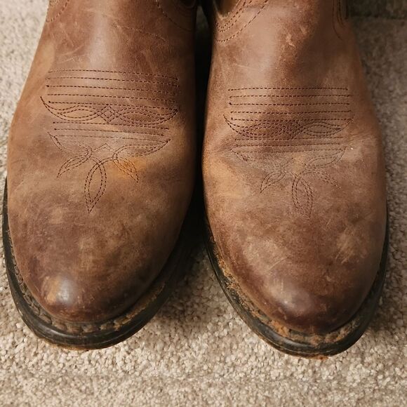 Laredo Women"s "Lea" Vamp Fox Brown Western Boots Size 6 - Picture 3 of 12